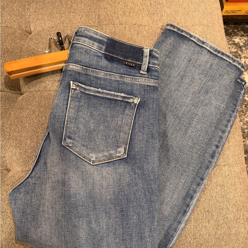NWOT Risen Jeans Women's Tummy Control Blue Boot Cut | Size 29
